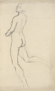 Figure Study for The Hours (3 pm) - Mural Decoration at State Capitol Building in Harrisburg, Pennsylvania, 1902-1911 (completed by John Singer Sargent)