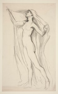 Figure Study for Mural at the State Capitol Building in Harrisburg, Pennsylvania, 1902-1911 by Edwin Austin Abbey