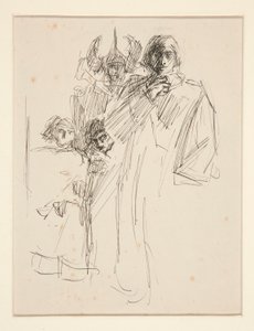 Galahad at Castle (study) by Edwin Austin Abbey