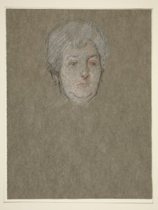 Head of elderly woman for Coronation of Edward VII
