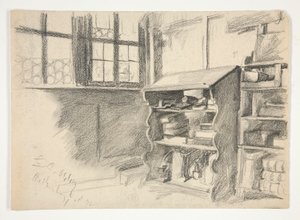Interior Study: Rothenburg by Edwin Austin Abbey