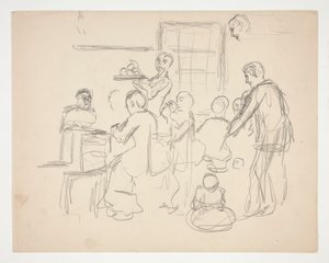 Interior Restaurant Scene (Unidentified Illustration)