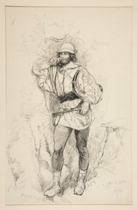 Jacques, Illustration for Act II, Scene V, As You Like It by Edwin Austin Abbey