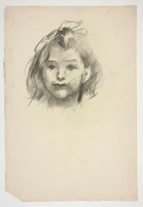 Portrait of a Girl (unidentified sitter) by Edwin Austin Abbey