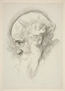 Portrait of an Old Bearded Man, in Profile
