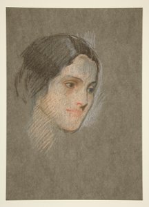 Portrait of an Unidentified Woman by Edwin Austin Abbey