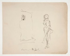 Preliminary Sketch for Merry Wives of Windsor by Edwin Austin Abbey