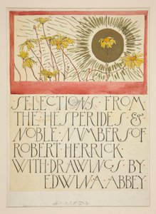Sketch for an illustration for Selections from the Poetry of Robert Herrick
