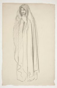 Sketch of a Cloaked Female Figure for Three Marys at the Cross by Edwin Austin Abbey