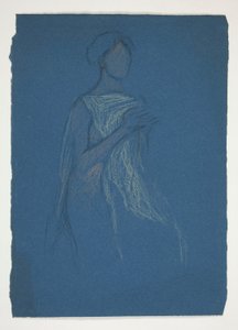 Sketch of a Woman - Costume Study for a Play? by Edwin Austin Abbey