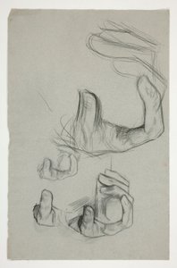 Sketch of Hand Clasping a Cane