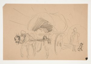 Study for illustration for Oliver Goldsmith by Edwin Austin Abbey