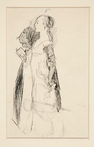 Study for The Education of Isabella by Edwin Austin Abbey