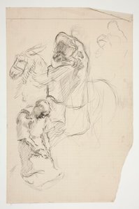Study for The Quest of the Holy Grail (series of fifteen paintings for the Boston Public Library, completed in 1901)