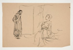 Study for The Scarlet Letter by Edwin Austin Abbey