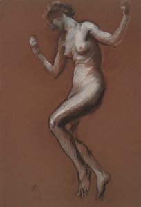 Study for Figure of 1 pm by Edwin Austin Abbey