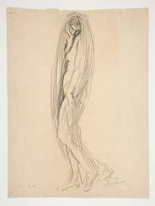 Study for Figure of 7 PM by Edwin Austin Abbey