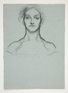 Study for Portrait of a Young Woman by Edwin Austin Abbey