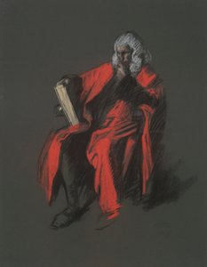 Study for the Figure of Chief Justice Thomas McKean by Edwin Austin Abbey