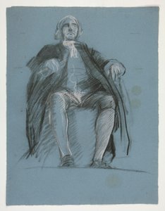 Study for the Figure of General John Peter Gabriel Muhlenberg (detail) by Edwin Austin Abbey