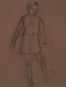 Study for the figure of a Civil War General by Edwin Austin Abbey