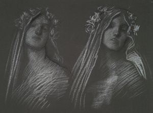 Study for the Head of Blanchefleur by Edwin Austin Abbey
