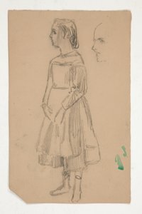 Study of a Young Girl in Pinafore