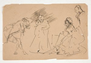 Study of an XVIII Century Scene by Edwin Austin Abbey