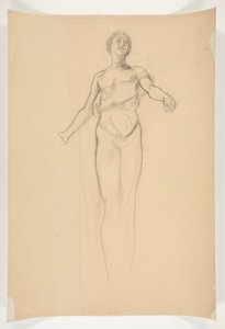 Study of an allegorical female figure for mural at the state capitol building in Harrisburg, Pennsylvania (completed by John Singer Sargent)
