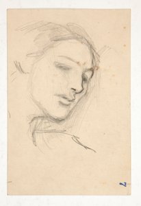 Study of Three Heads of a Woman by Edwin Austin Abbey