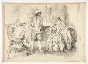 The Good-Natured Man: Miss Richland and the Bailiff by Edwin Austin Abbey