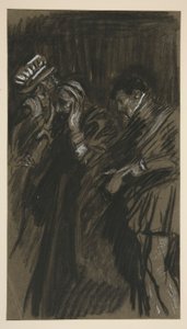 Three Men, study for Taming of the Shrew (?)