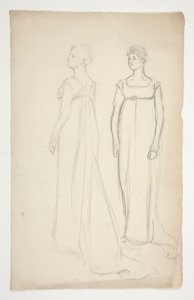 Two Studies of a Woman in Greco-Roman Dress by Edwin Austin Abbey