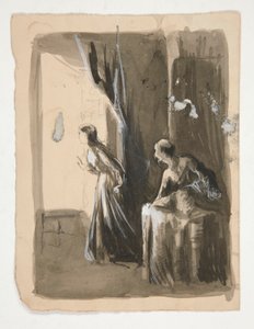 Two Women in an Interior - Unidentified Illustration