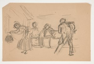 Unidentified Illustration for Oliver Goldsmith by Edwin Austin Abbey