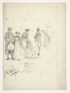 Untitled Illustration to Oliver Goldsmith by Edwin Austin Abbey