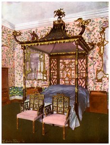 The Chippendale Chinese Bedroom, Badminton House, Gloucestershire by Edwin Foley