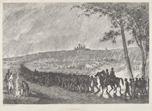 Going Into Camp at Night by Edwin Forbes