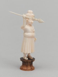 Black Pawn, Chess Piece, India, circa 1820 by Edwin John Alexander