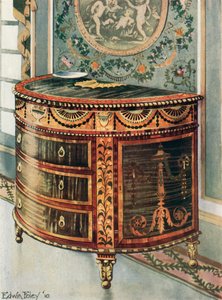 Inlaid Satinwood Commode--Ormolu Mounts by Edwin John Foley