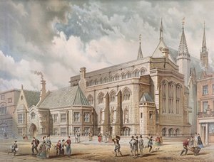 Guildhall Library, London by Edwin Thomas Dolby