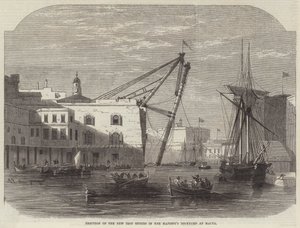 Erection of the New Iron Sheers in Her Majesty