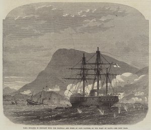 HMS Bulldog in Conflict with the Flotilla and Forts at Cape Haytien, on the Coast of Hayti