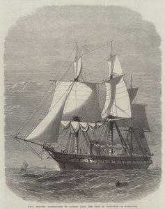 HMS Galatea, Commissioned by Captain HRH the Duke of Edinburgh