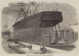 Hydraulic Lift at the New Graving-Docks, near Blackwall by Edwin Weedon