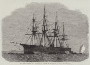 Our Iron-Clad Fleet, HM Steam-Frigate Achilles off Folly Point, Chatham