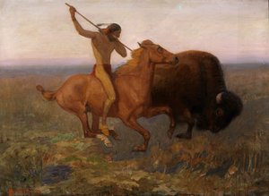 Indian Hunting Buffalo, late 19th-early 20th century