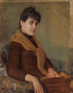 Engagement Portrait of Saimi by Eero Järnefelt