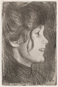 Portrait of a Young Woman (Anni Swan) by Eero Järnefelt