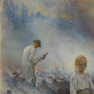 Under the Yoke (Burning the Brushwood) by Eero Järnefelt